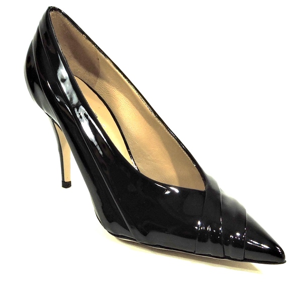 ALESSANDRO DI MARIA Black Patent Leather PAMPS - Picture 3 of 8